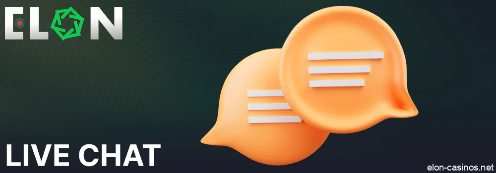 Contact Elon Casino Bangaldesh via live chat